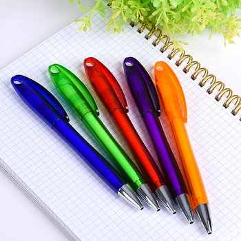 廣告筆-塑膠筆管環保禮品-五款可選- 單色原子筆_4